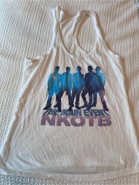 NKOTB "The Main Event" White Tank Top